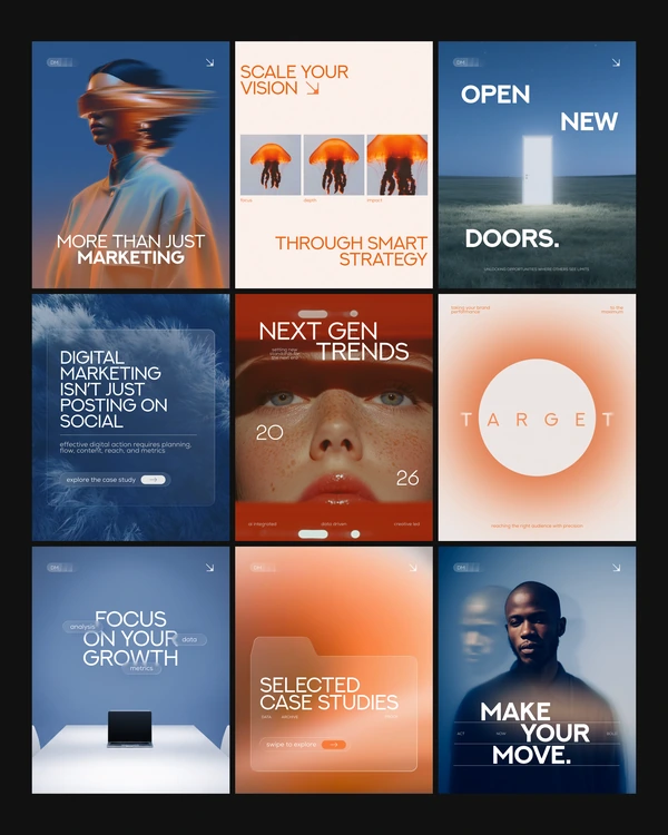 Daymark — Візуальна концепція · Marketing Agency